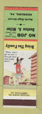 Matchbook Cover - Denton Miller  Newburg PA hillbilly