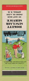 Matchbook Cover - Hockett Sinclair oil gas Artesia NM hillbilly