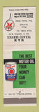 Matchbook Cover - M&M Texaco oil gas Villa Park IL Havoline