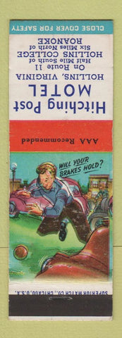 Matchbook Cover - Hitching Post Motel Hollins VA