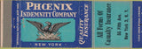 Matchbook Cover - Phoenix Insurance New York NY