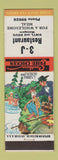 Matchbook Cover - 3J Restaurant hillbilly Fried Chicken