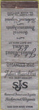 Matchbook Cover - SJS Insurance Richmond VA POOR