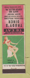 Matchbook Cover - Trudy's Diner Center Valley PA pinup