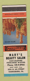 Matchbook Cover - Mary's Beauty Salon Harrisburg PA