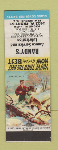 Matchbook Cover - Randy's Amoco oil gas Plainfield NJ WEAR