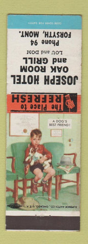 Matchbook Cover - Joseph Hotel Forsyth MT low phone #