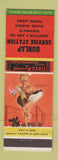 Matchbook Cover - Dunlap Service Station oil gas Glade KS pinup
