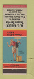 Matchbook Cover - ML Ragler Texaco oil gas Peoria IL pinup