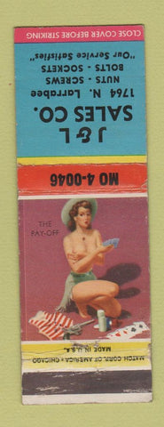 Matchbook Cover - J&L Sales Company Chicago? IL pinup WEAR