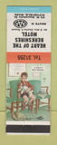Matchbook Cover - Heart of the Berkshires Motel Pittsfield MA