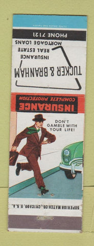 Matchbook Cover - Tucker & Branham Insurance Real Estate Orlando FL