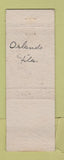 Matchbook Cover - Tucker & Branham Insurance Real Estate Orlando FL