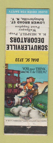 Matchbook Cover - Schuylerville Decorators Paint Schuylerville NY