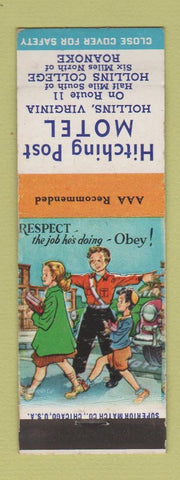 Matchbook Cover - Hitching Post Motel Hollins VA