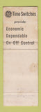 Matchbook Cover - GE Switches General Electric WEAR
