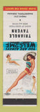 Matchbook Cover - Triangle Tavern Hagerstown IN pinup low phone #