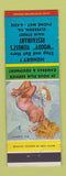 Matchbook Cover - Woody Yeingst's Restaurant Elverson PA pinup Lambie Pie
