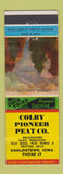 Matchbook Cover - Colby Pioneer Peat Hanlontown IA low phone # moss humus