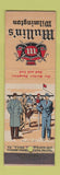 Matchbook Cover - Mullin's Clothes Wilmington DE feature