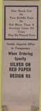Matchbook Cover - Dan Kraft Insurance Bulffalo NY