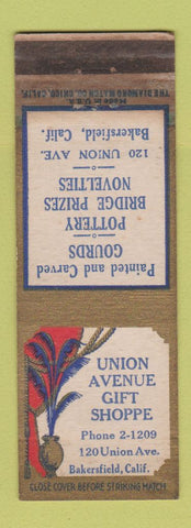 Matchbook Cover - Union Avenue Gift Shop Bakersfield CA WEAR