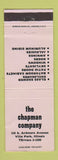 Matchbook Cover - Chapman Company Villa Park IL showers windows doors