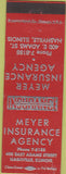 Matchbook Cover - Meyer Insurance Agency Nashville IL