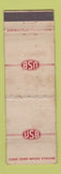 Matchbook Cover - USB US Broach Detroit MI WORN