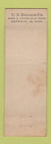 Matchbook Cover - USB US Broach Detroit MI WORN