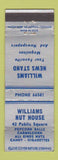 Matchbook Cover - Williams Nut House News Stand WEAR