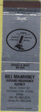 Matchbook Cover - Bill Mawhiney Durand Insurance Hoisington KS