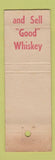 Matchbook Cover - Tye's Liquor? Bar? Check Cashing New York City?