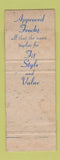 Matchbook Cover - Approved Frocks Women's Clothes New York City
