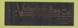 Matchbook Cover - Volunteer Bag Company Nashville TN WORN Full Length