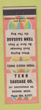 Matchbook Cover - Tenn Sausage Ecorse MI Corn Meal