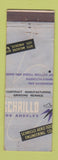 Matchbook Cover - Schrillo Aero Tools Los Angeles CA MISCUT WEAR
