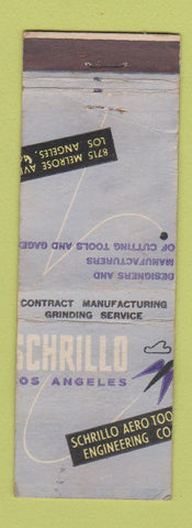 Matchbook Cover - Schrillo Aero Tools Los Angeles CA MISCUT WEAR
