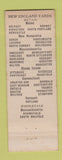 Matchbook Cover - Diamond Match Lumber Yards New England WORN