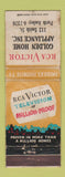 Matchbook Cover - RCA Victor TV Perth Amboy NJ Golden Home WORN