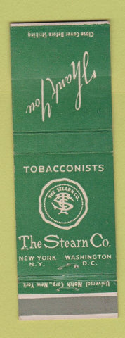 Matchbook Cover - Stearn Tobacco New York City Washington DC WEAR