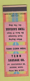 Matchbook Cover - Tenn Sausage Ecorse MI Corn Meal