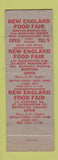 Matchbook Cover - New England Food Market Grocery Brookline MA