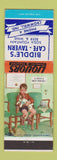 Matchbook Cover - Biddle's Cafe Tavern Cromwell IN