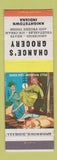 Matchbook Cover - Chance's Grocery Knightstown IN hillbilly guard pig