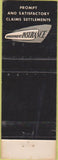 Matchbook Cover - Government Insurance Gamble Agencies Regina SK WEAR