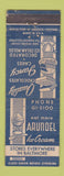 Matchbook Cover - Arundel Ice Cream Baltimore MD cakes chocolates WEAR