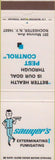 Matchbook Cover - Sawyer's Pest Control Rochester NY