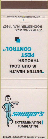 Matchbook Cover - Sawyer's Pest Control Rochester NY
