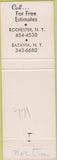 Matchbook Cover - Sawyer's Pest Control Rochester NY